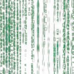 Matrix code stream_white